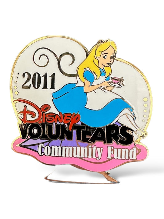 DEC Voluntears Community Fund Alice 2011 Pin