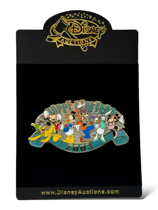 Disney Auctions Happy New Year 2003 Mickey and Friends Pin