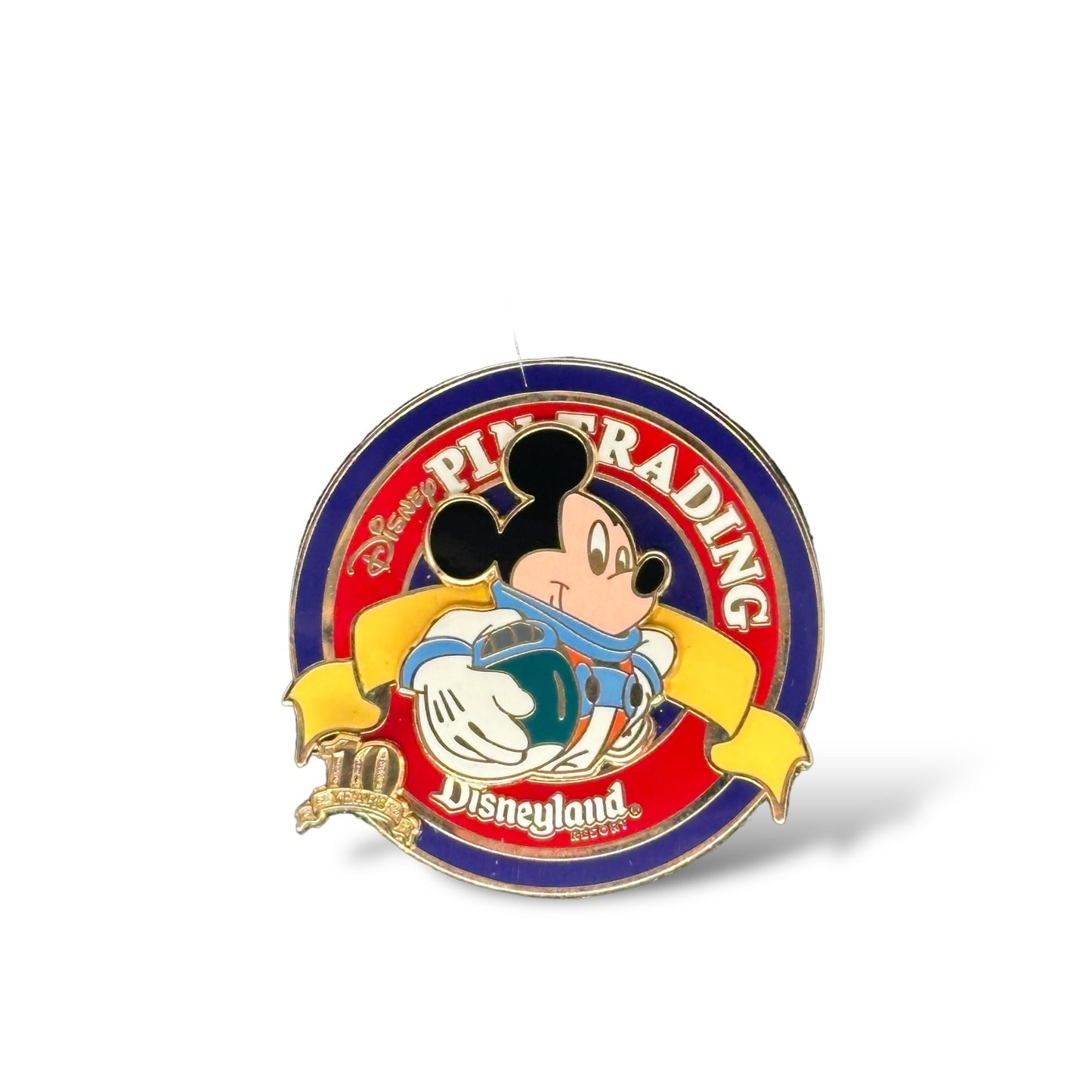 DLR 10th Anniversary Pin Trading Nights Mickey Astronaut Pin