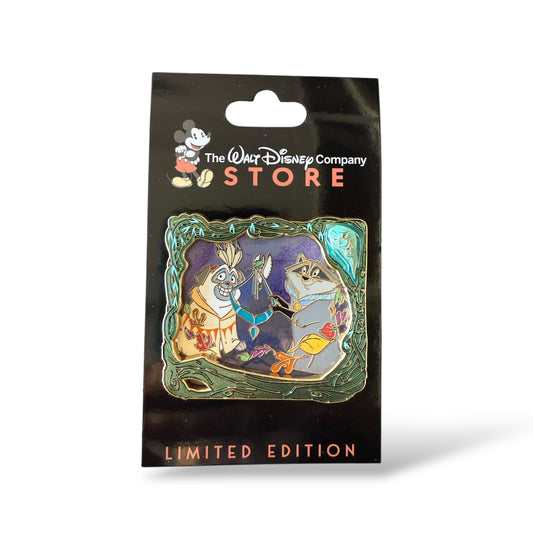 DEC Pocahontas 30th Anniversary Series Meeko, Flit, Percy My Mother's Necklace Pin