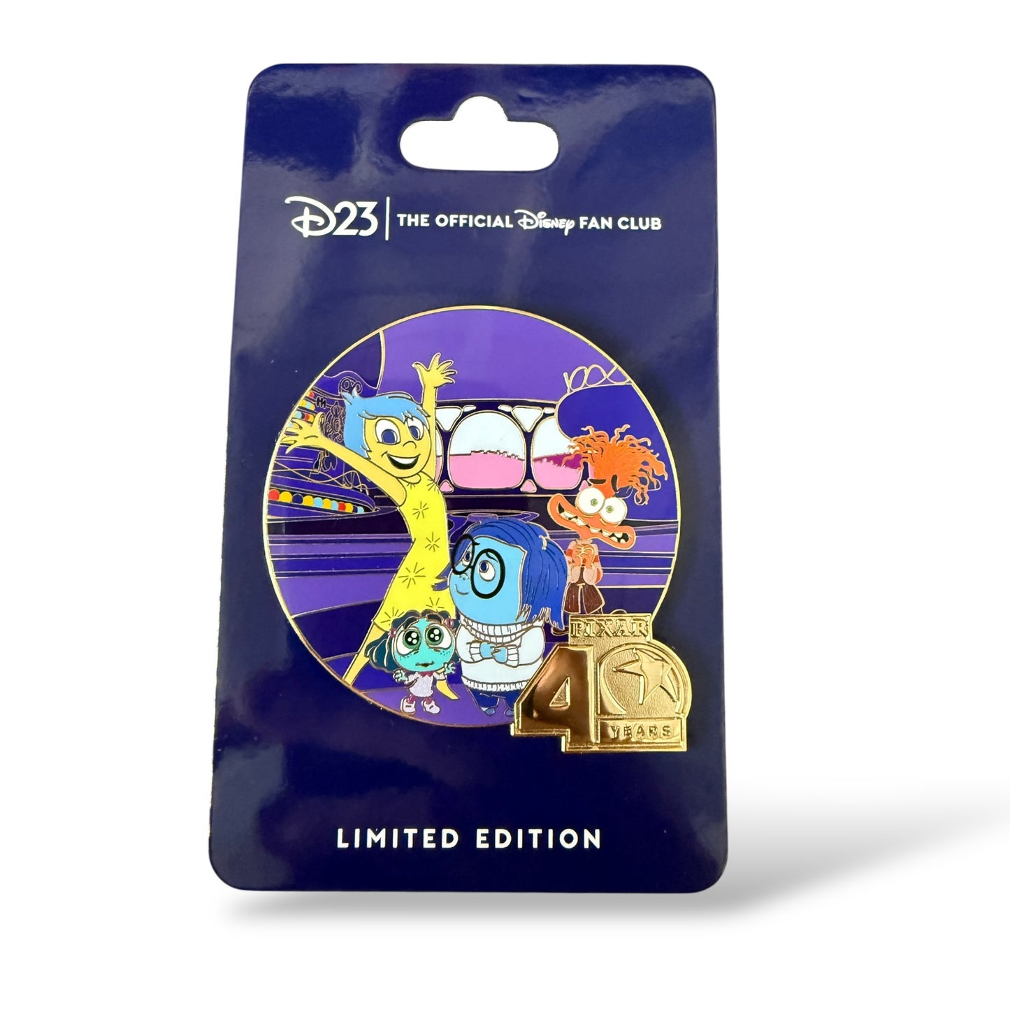 D23 Pixar 40th Anniversary Inside Out 2 Pin