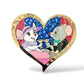 WDI Valentine Jeweled Heart Bianca and Bernard Pin