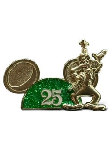 TDR 25th Anniversary Ears Hat Goofy Pin