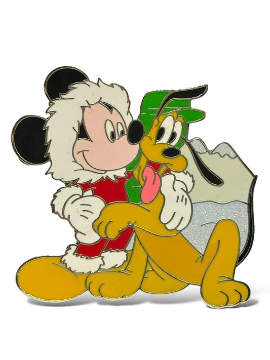 Disney Shopping Artic Mickey and Pluto Pin