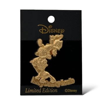 JDS 100 Relief Gold Tone Huey, Dewey, and Louie Pin