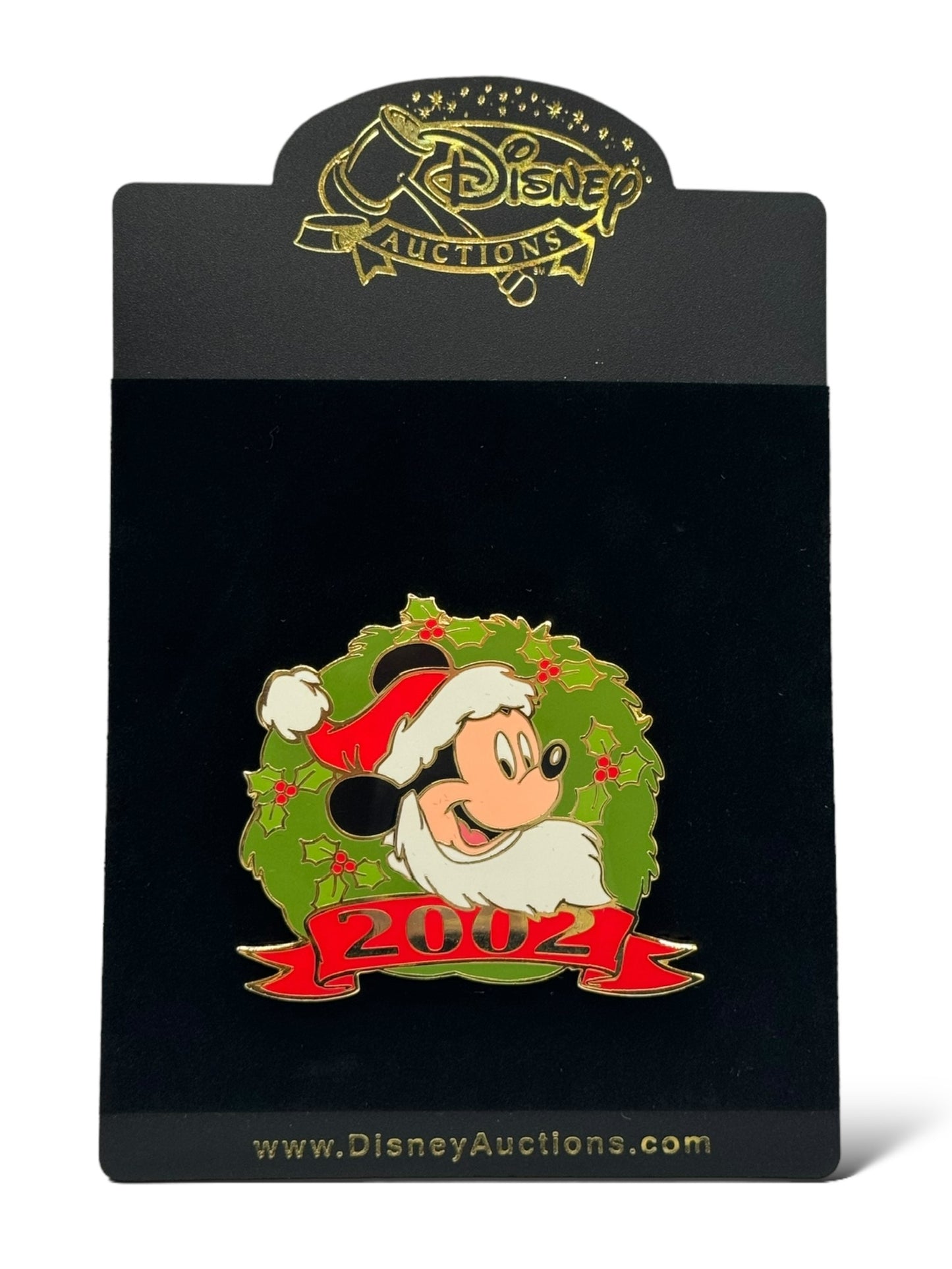 Disney Auctions Christmas Wreaths 2002 Mickey Pin