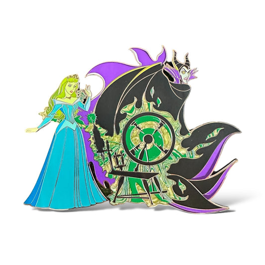 WDI Villain Jumbo Sleeping Beauty Maleficent and Aurora Pin