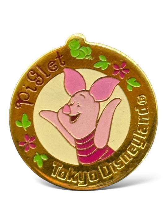 TDR Gold Circle Piglet Pin