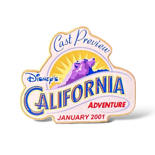 DEC California Adventure Cast Preview January 2001 Pin