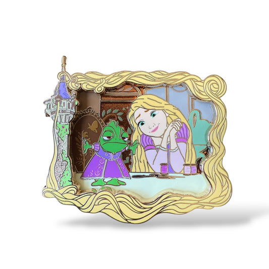 DEC Tangled 15th Anniversary Series Pascal and Rapunzel Dress-Up Time Pin