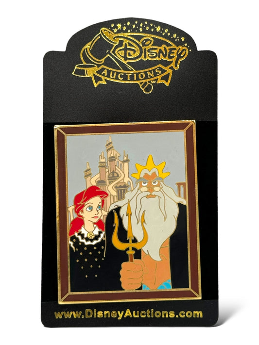 Disney Auctions Masterpiece Ariel and King Triton American Gothic Pin