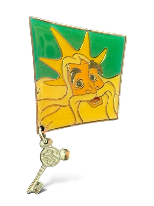 TDR 25th Anniversary Character Sketch King Triton Dangle Pin