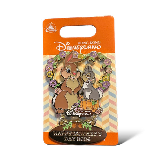 HKDL Mother's Day 2024 Thumper and Mom Pin