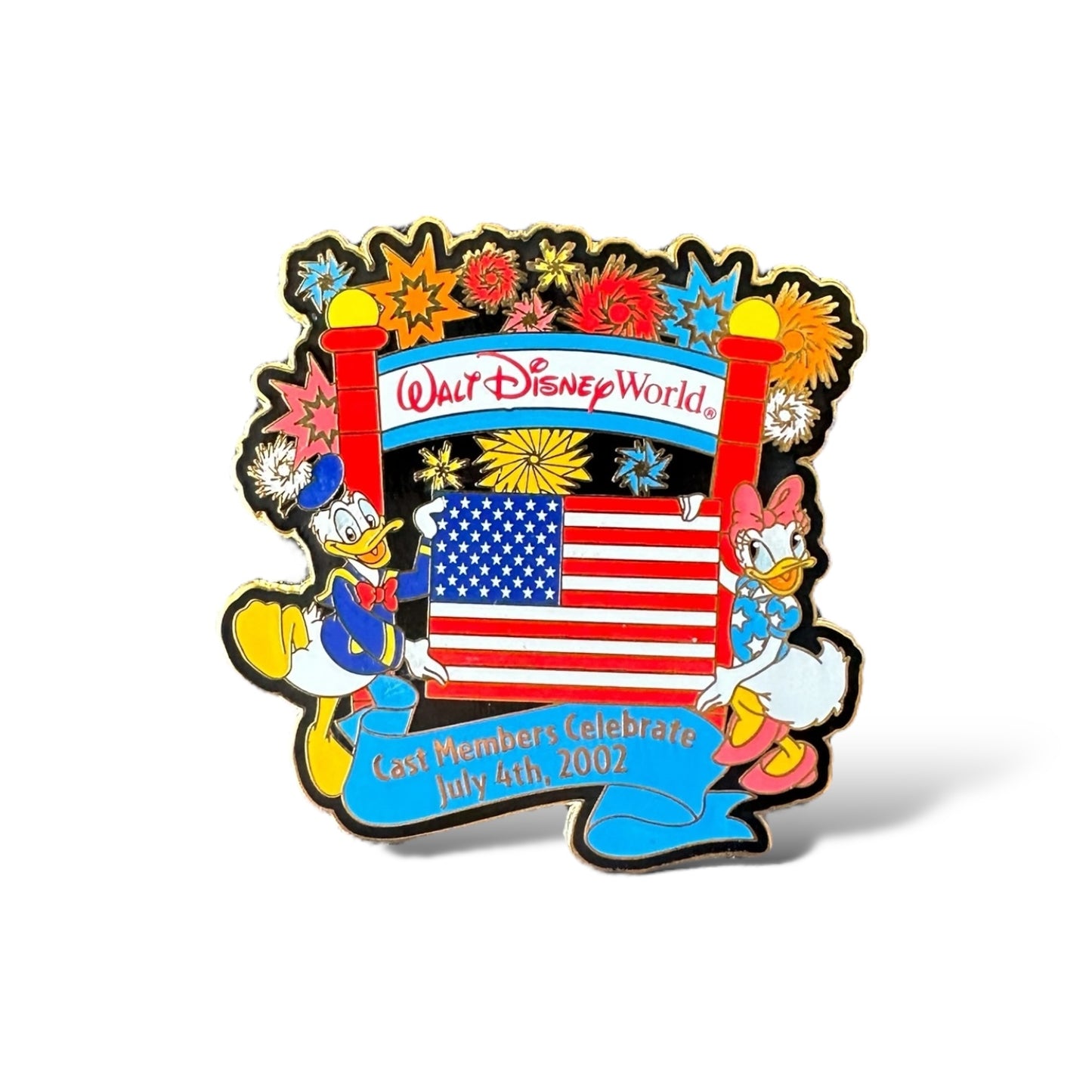 DEC Cast Members Celebrate July 4th 2002 Pin