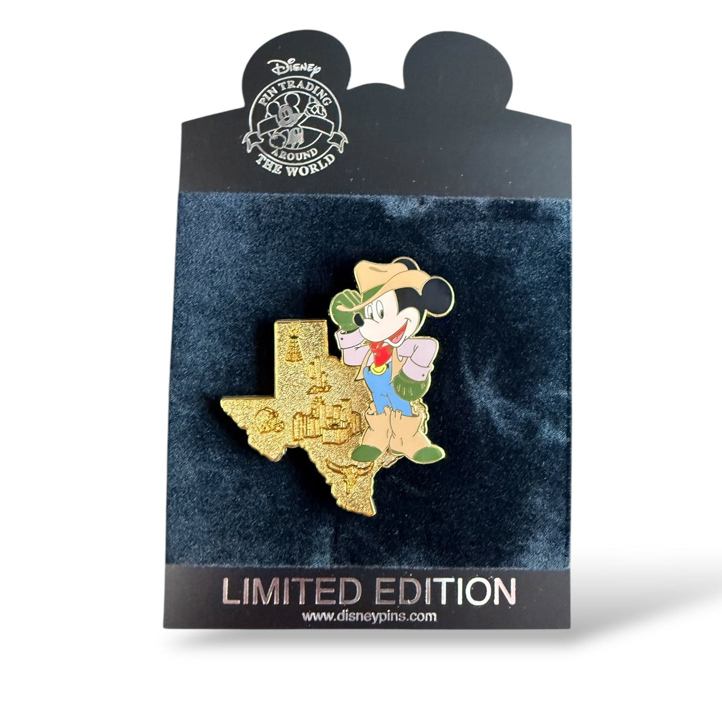 Disney Shopping State Series Texas Mickey Mouse Pin