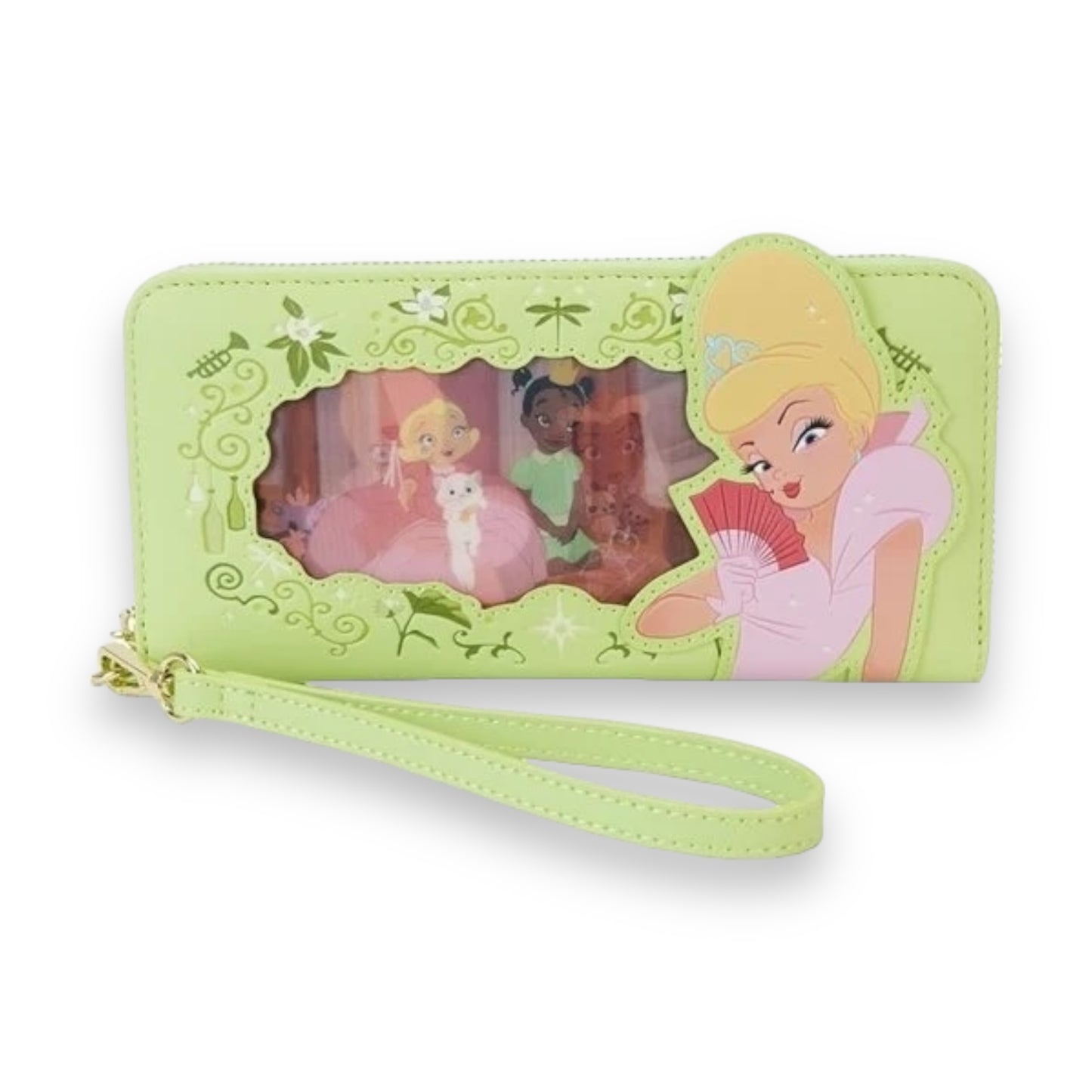 Loungefly Princess and the Frog Tiana Lenticular Zip-Around Wristlet