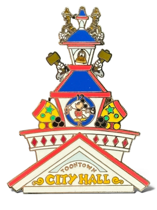 DLR Mickey's Pin Festival of Dreams Where The Streets of Character Toontown City Hall Pin