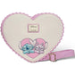 Loungefly Disney Angel & Stitch Heart Kiss Crossbody Bag