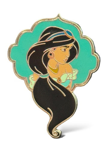 Disney Parks Aladdin Booster Jasmine Portrait Pin