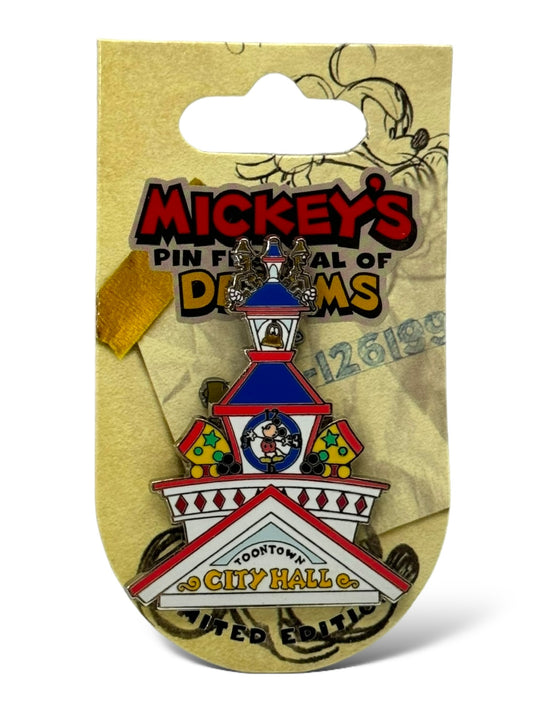 DLR Mickey's Pin Festival of Dreams Where The Streets of Character Toontown City Hall Pin