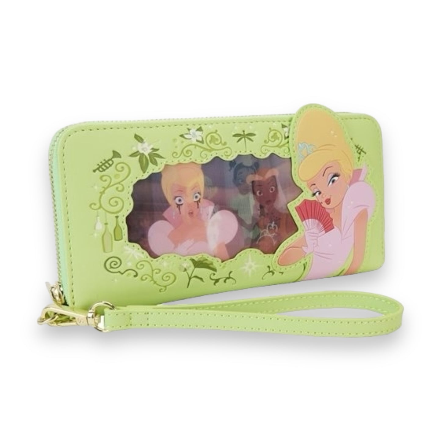 Loungefly Princess and the Frog Tiana Lenticular Zip-Around Wristlet