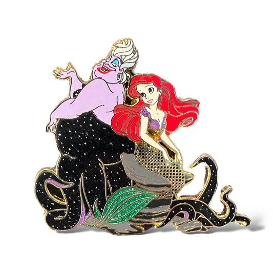 Disney Store Fairytale Designer Heroes and Villains Ariel & Ursula Pin