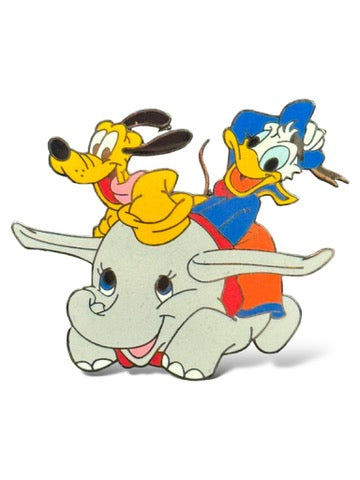 HKDL Donald Duck & Pluto on Dumbo Ride Pin