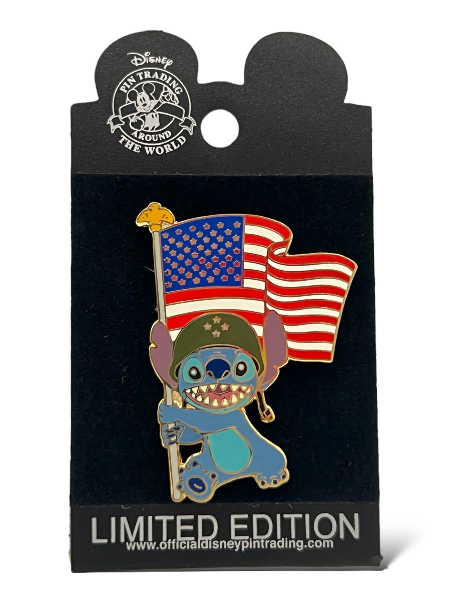 Disney Shopping Stitch Veteran's Day Pin