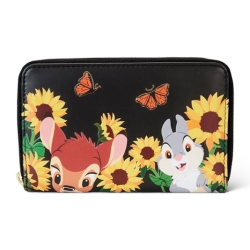 Loungefly Bambi Sunflower and Friends Zip-Around Wallet