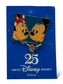 TDR 25th Anniversary Character Sketch Mickey and Minnie Dangle Pin