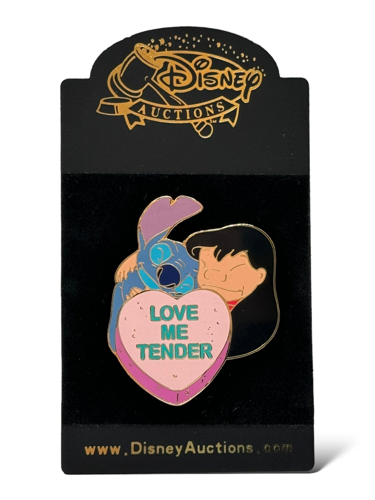 Disney Auctions Valentine's Day Candy Heart Lilo & Stitch Pin