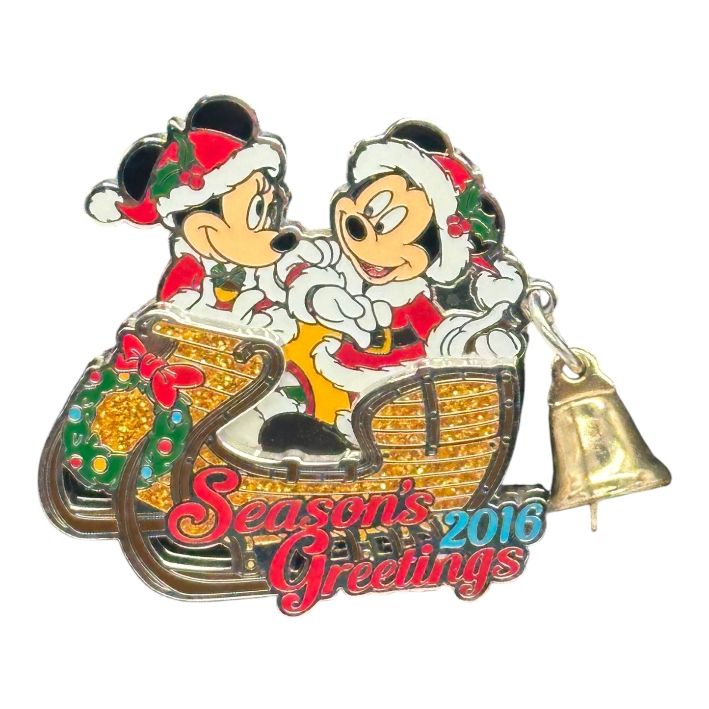 Disney Parks Season's Greetings 2016 Minnie and Mickey Pin