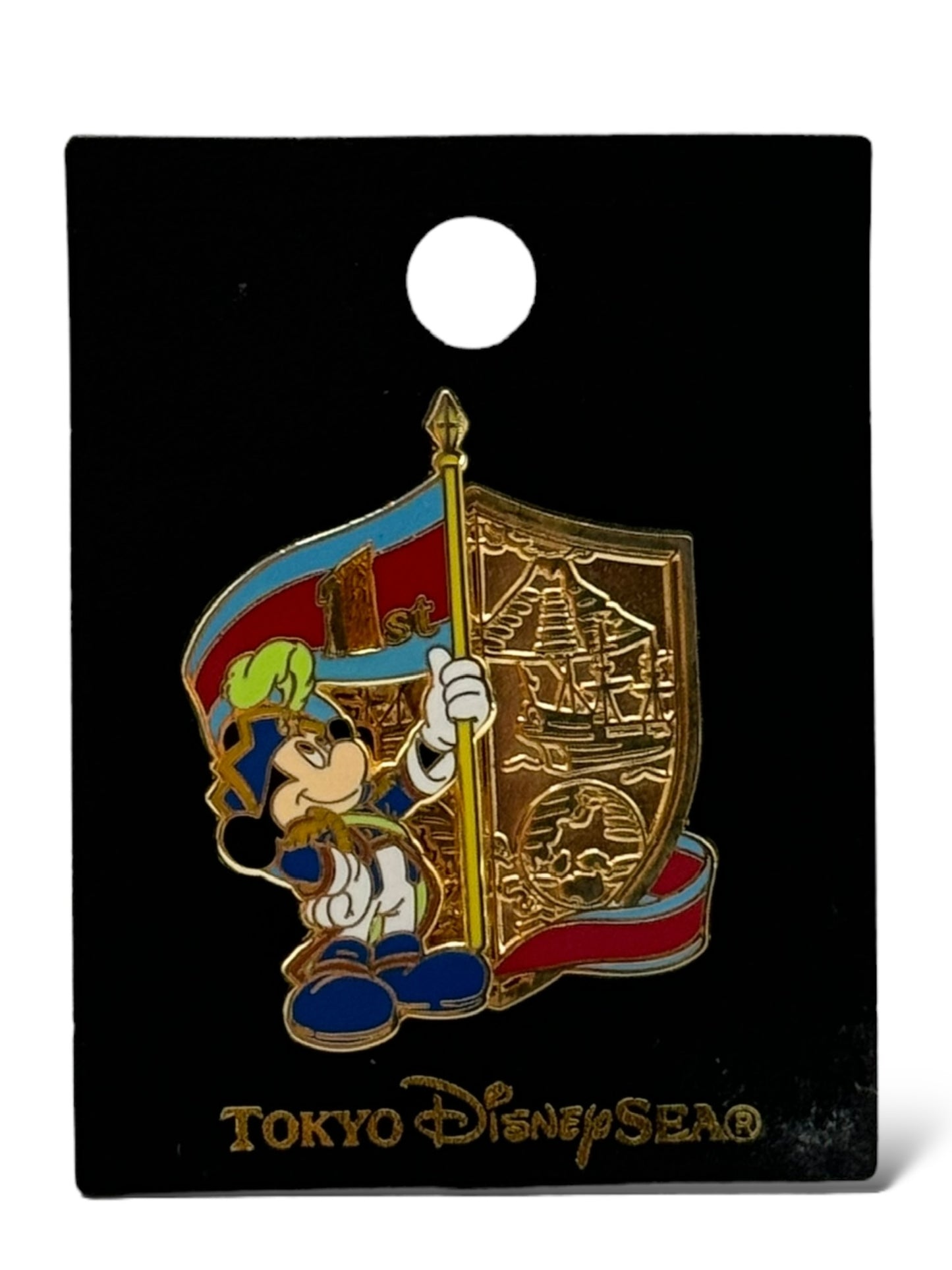 TDR 1st Anniversary Mickey Mouse Captain Slider Pin