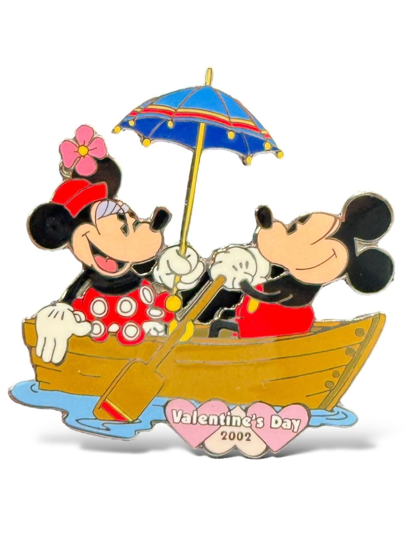 Disney Auctions Mickey and Minnie Valentine's Day 2002 Boat Pin