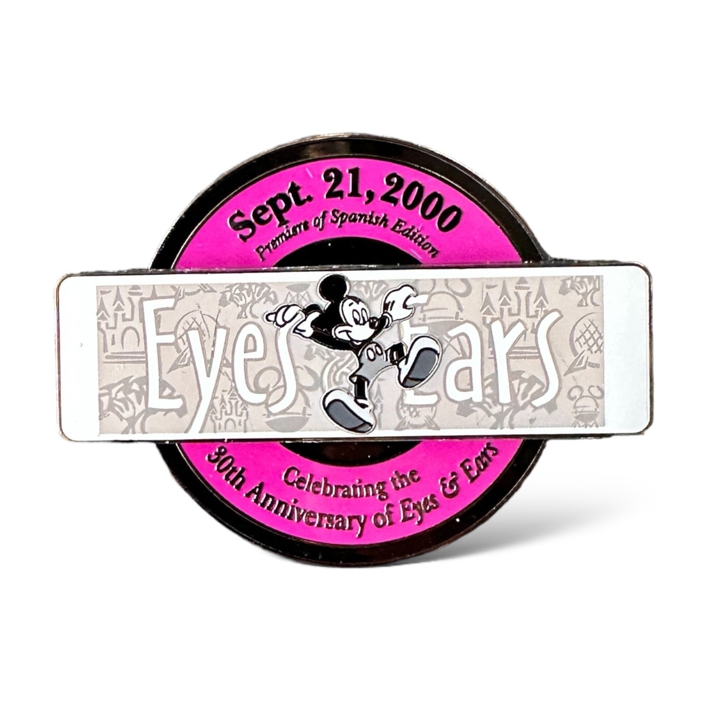 DEC Eyes and Ears Mickey Magenta Pin