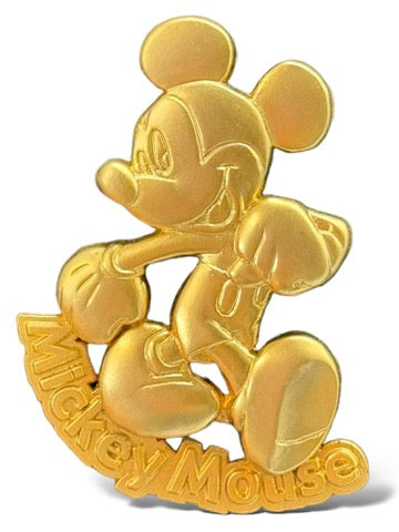 JDS 100 Relief Gold Tone Mickey Mouse Pin