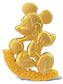 JDS 100 Relief Gold Tone Mickey Mouse Pin