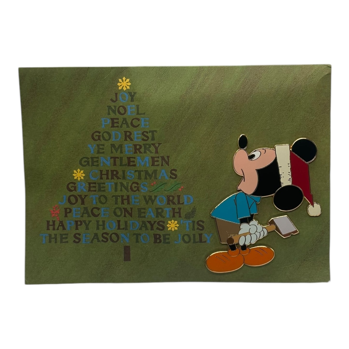 WDW Nostalgic Christmas Card Spectacle of Pins 2002 Mickey Mouse Christmas Tree Pin
