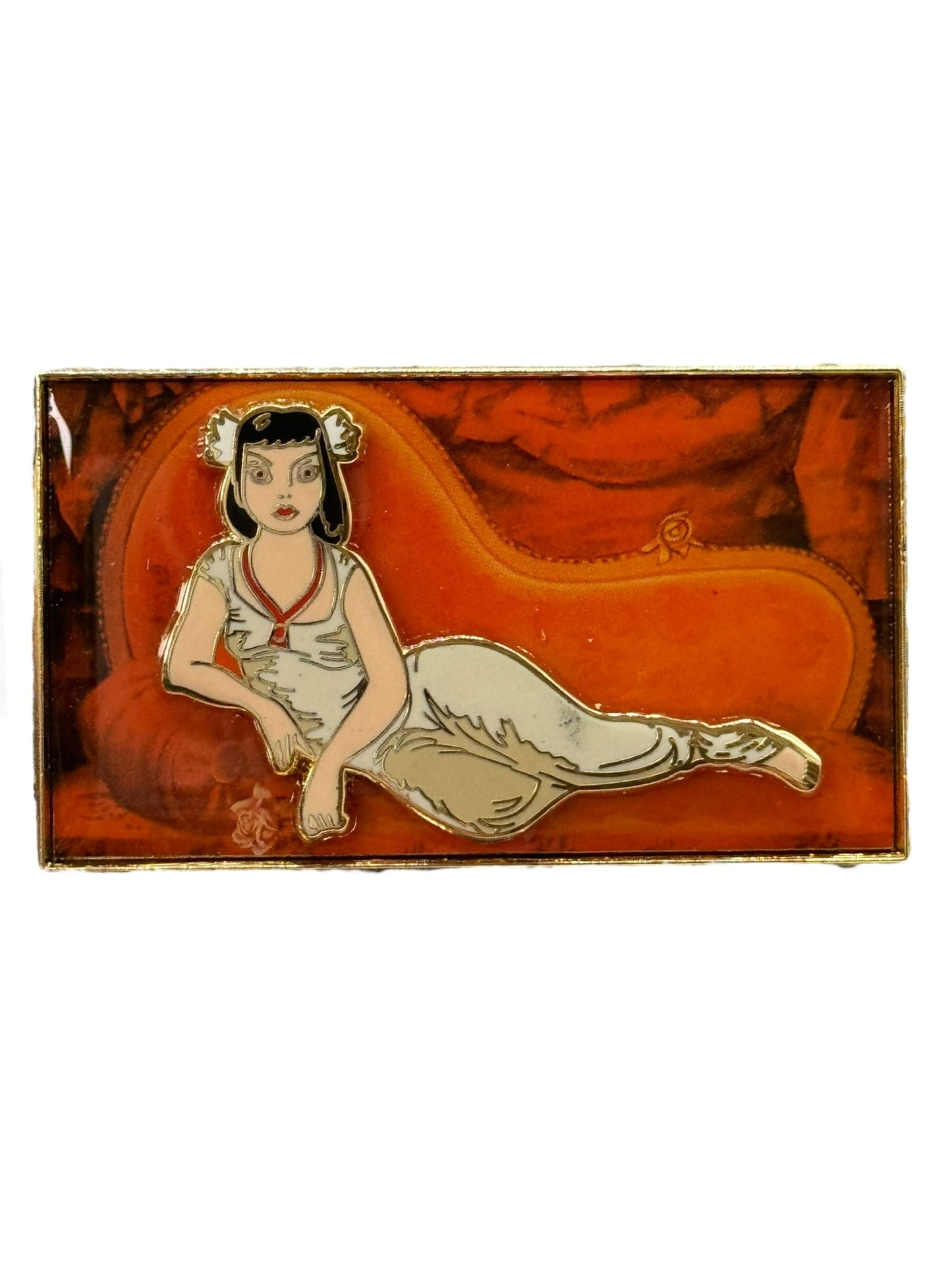 WDI Haunted Mansion Portraits Cat Woman Pin