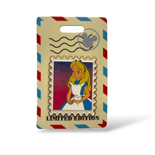 WDI Disney Park Stamps Alice in Wonderland Pin