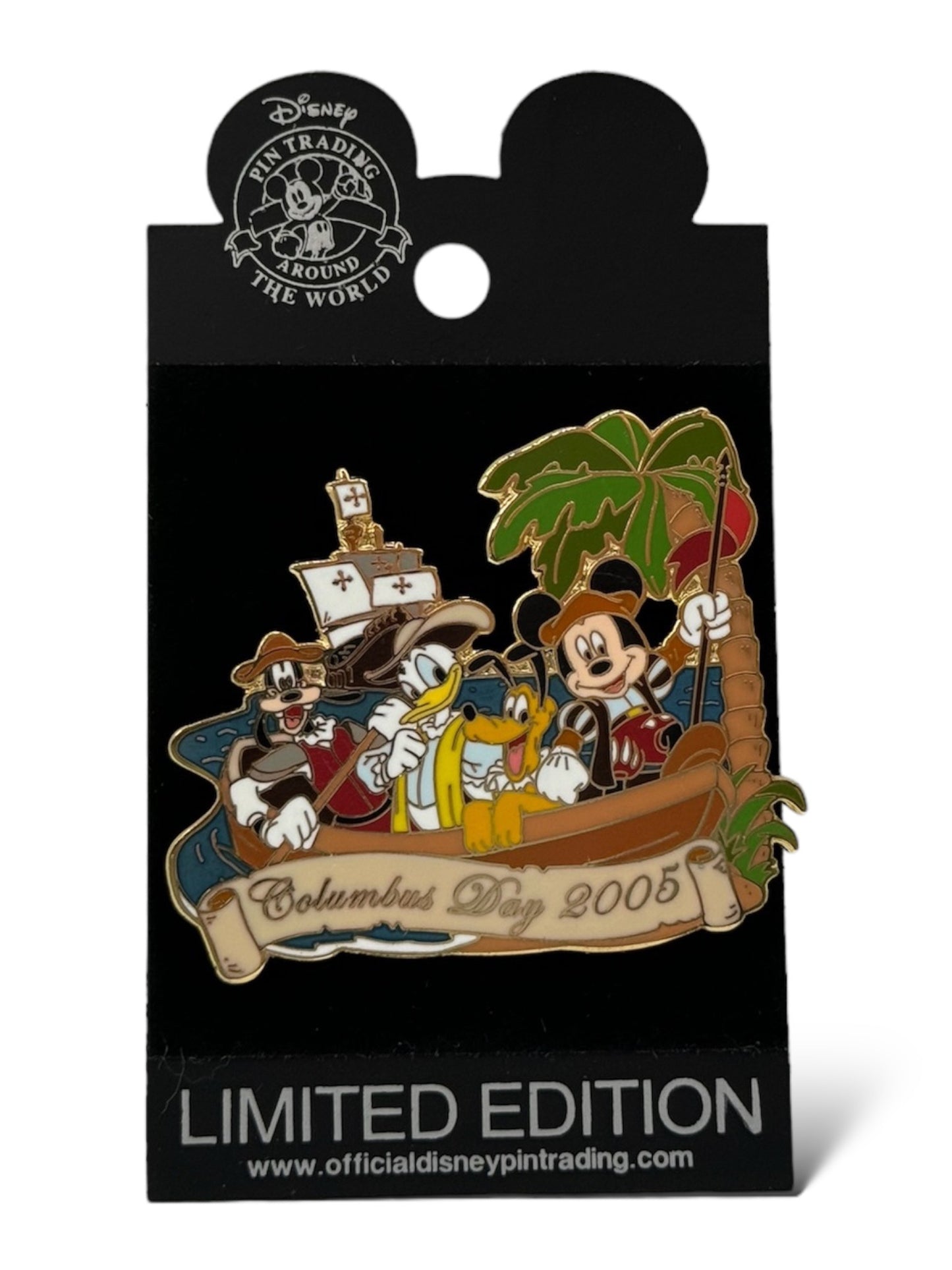 Disney Shopping Columbus Day 2005 Mickey and Friends Pin