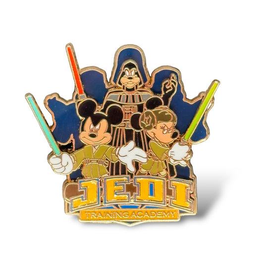 DEC Create-A-Pin Jedi Training Academy Mickey, Minnie, Goofy Pin