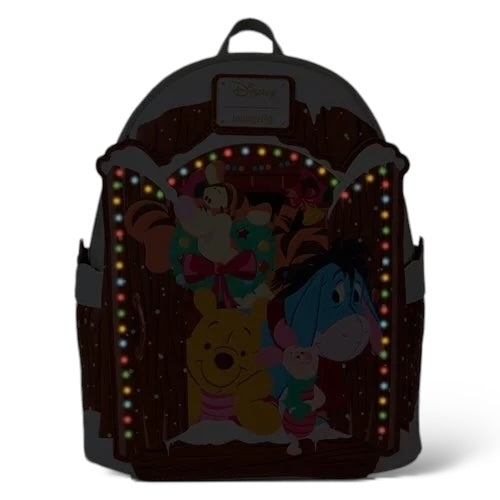 Winnie the Pooh Holiday Scene Pooh and Friends Mini-Backpack