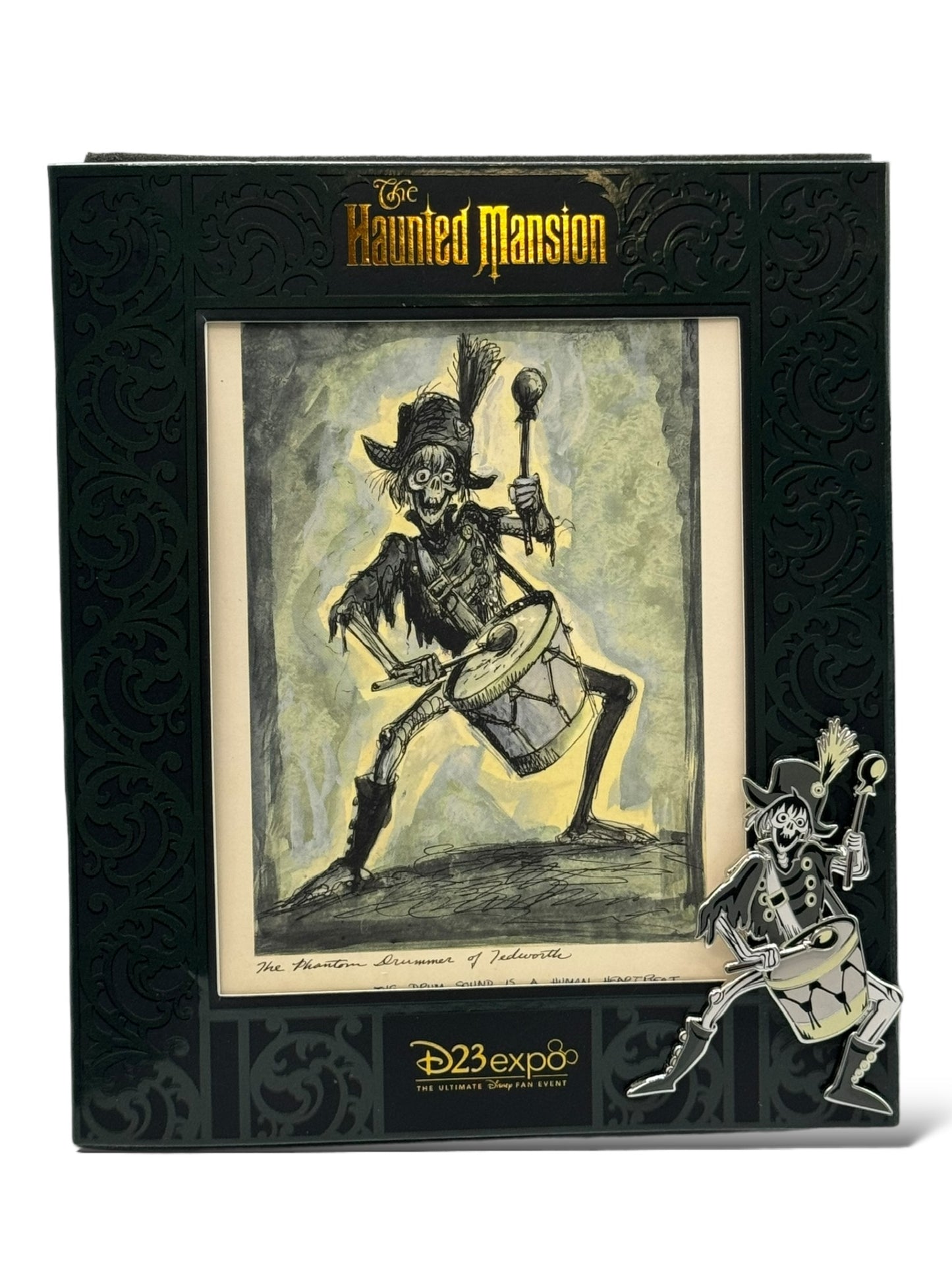 D23 50th Anniversary Haunted Mansion The Phantom Drummer Pin