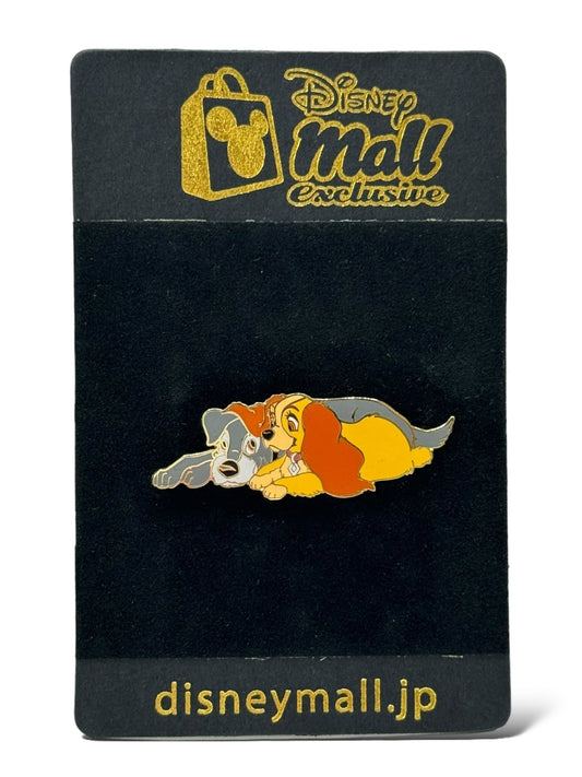 JDS Lady and The Tramp Laying Together Pin