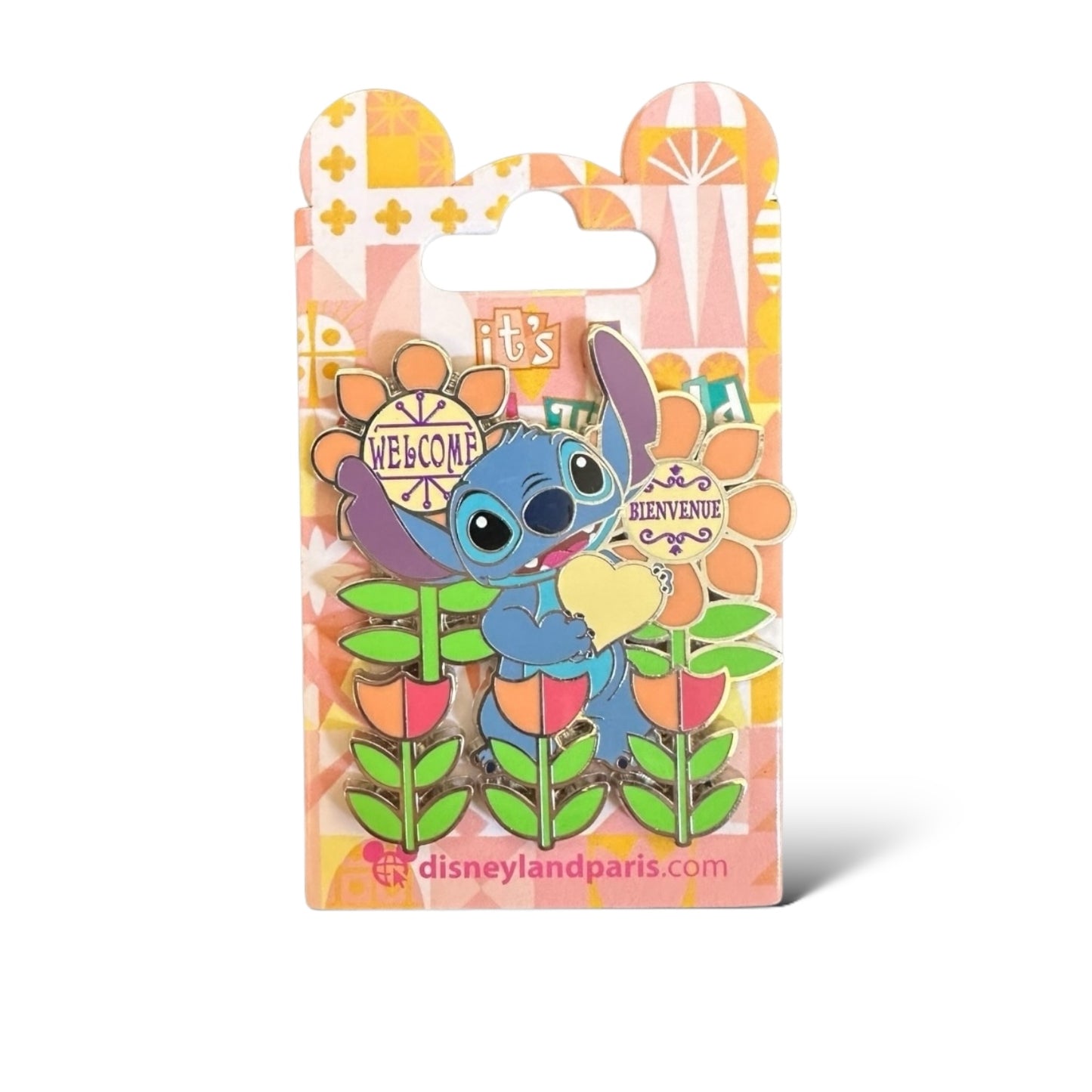 DLRP It's a Small World Stitch Welcome Pin