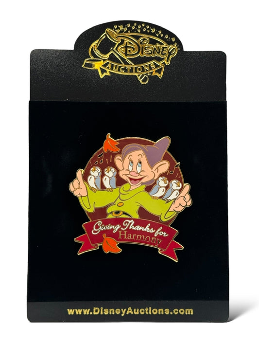 Disney Auctions Giving Thanks For Harmony Dopey Pin