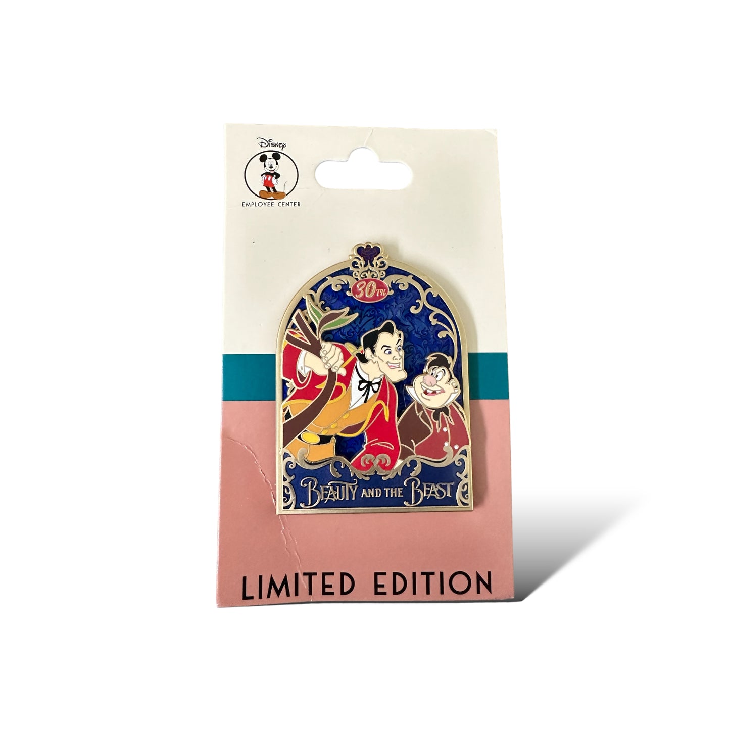 DEC Beauty and The Beast 30th Anniversary Gaston and Lafou Pin