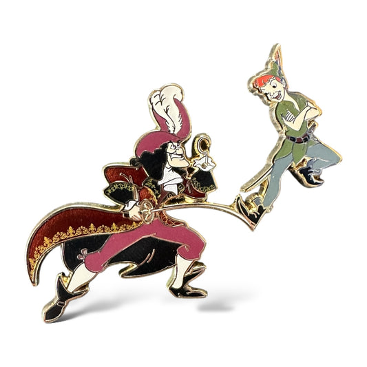 Disney Store Fairytale Designer Heroes and Villains Peter Pan & Captain Hook Pin