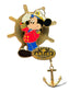 DCL Artist Choice June 2006 Captain Mickey Anchor Dangle Pin